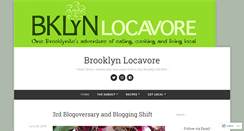 Desktop Screenshot of bklynlocavore.com