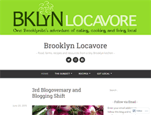 Tablet Screenshot of bklynlocavore.com